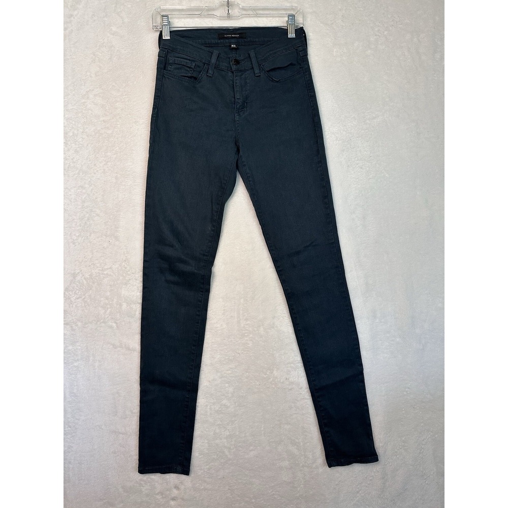 Flying Monkey Womens Jeans‎ 26 Blue Green Denim Skinny Dark Stretch
